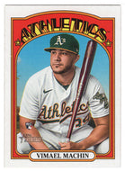 Vimael Machin RC - Oakland Athletics (MLB Baseball Card) 2021 Topps Heritage # 502 Mint