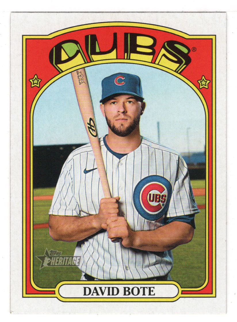 David Bote - Chicago Cubs (MLB Baseball Card) 2021 Topps Heritage # 506 Mint