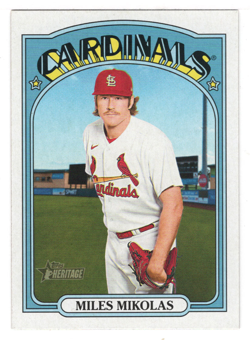 Miles Mikolas - St. Louis Cardinals (MLB Baseball Card) 2021 Topps Heritage # 510 Mint