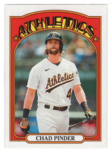 Chad Pinder - Oakland Athletics (MLB Baseball Card) 2021 Topps Heritage # 516 Mint