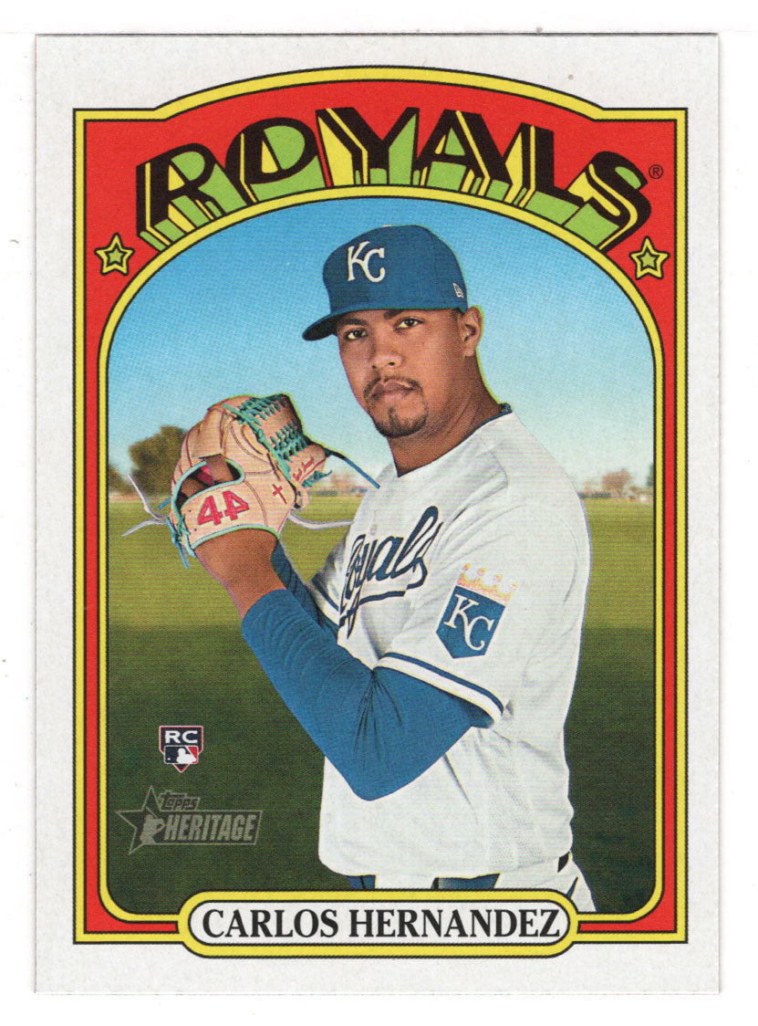 Carlos Hernandez RC - Kansas City Royals (MLB Baseball Card) 2021 Topps Heritage # 519 Mint