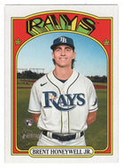 Brent Honeywell Jr. RC - Tampa Bay Rays (MLB Baseball Card) 2021 Topps Heritage # 523 Mint