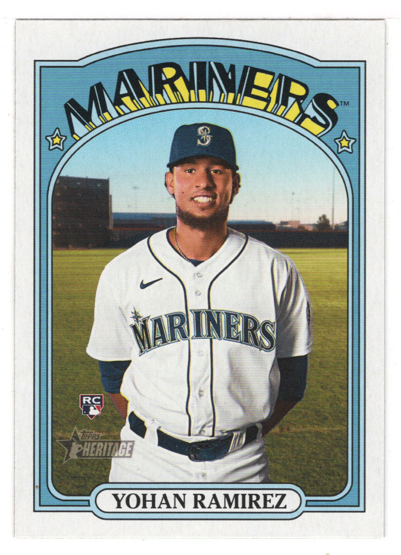 Yohan Ramirez RC - Seattle Mariners (MLB Baseball Card) 2021 Topps Heritage # 530 Mint