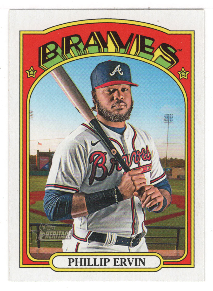 Phillip Ervin - Atlanta Braves (MLB Baseball Card) 2021 Topps Heritage # 539 Mint