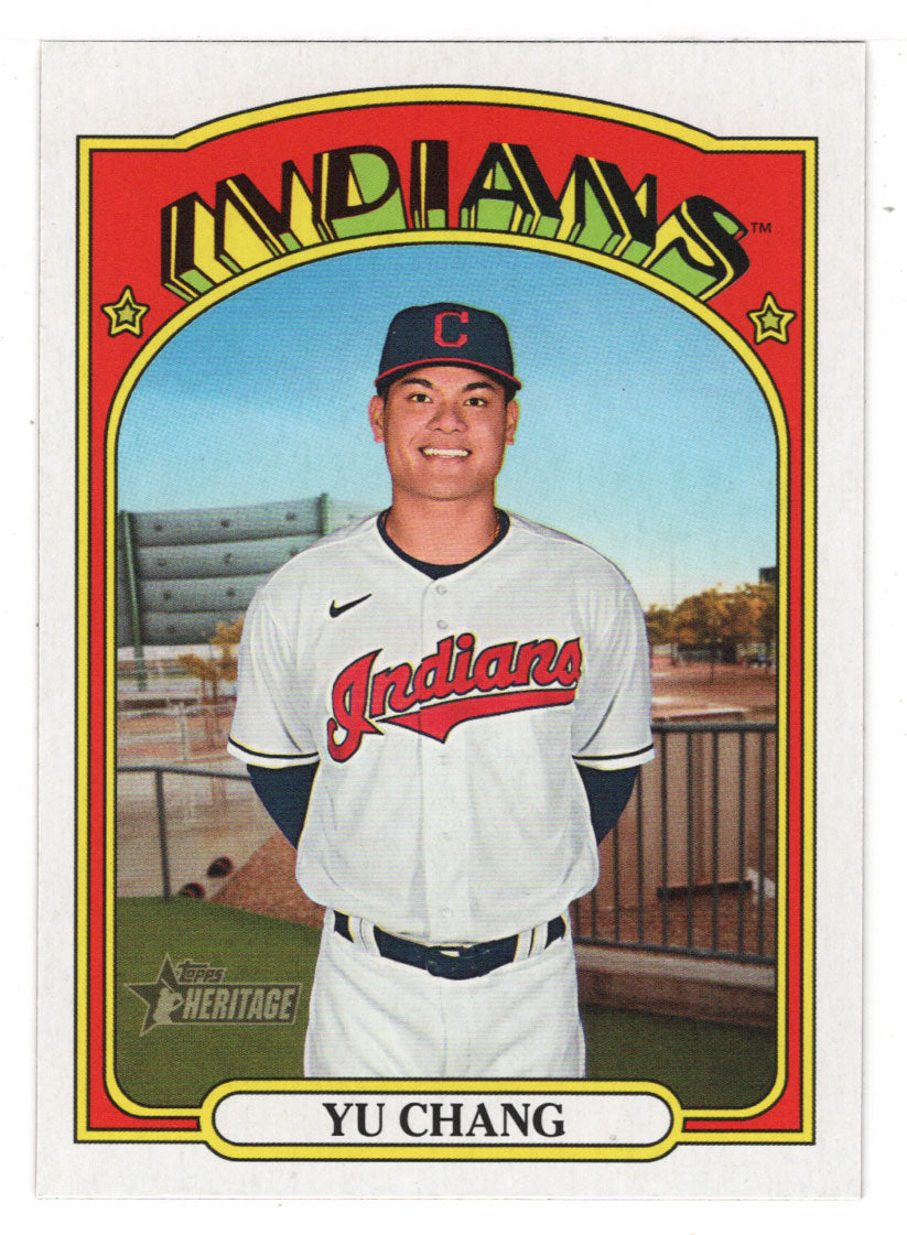 Yu Chang - Cleveland Indians (MLB Baseball Card) 2021 Topps Heritage # 542 Mint