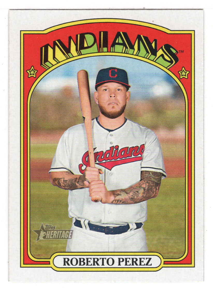 Roberto Perez - Cleveland Indians (MLB Baseball Card) 2021 Topps Heritage # 545 Mint