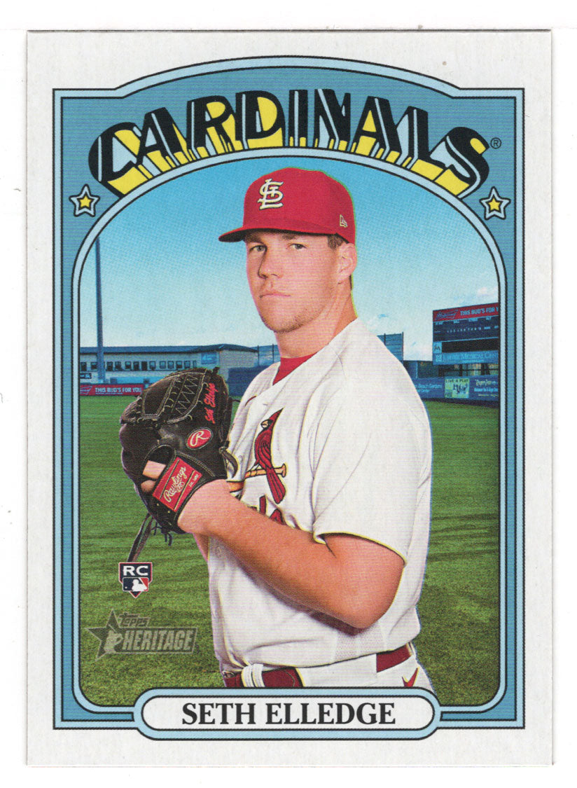 Seth Elledge RC - St. Louis Cardinals (MLB Baseball Card) 2021 Topps Heritage # 549 Mint