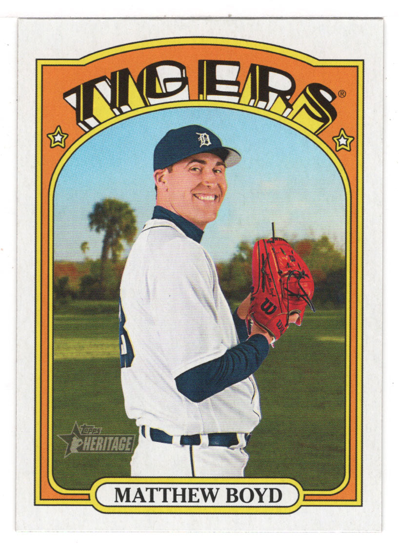 Matthew Boyd - Detroit Tigers (MLB Baseball Card) 2021 Topps Heritage # 582 Mint