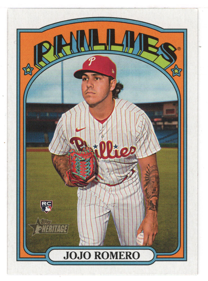 JoJo Romero RC - Philadelphia Phillies (MLB Baseball Card) 2021 Topps Heritage # 591 Mint