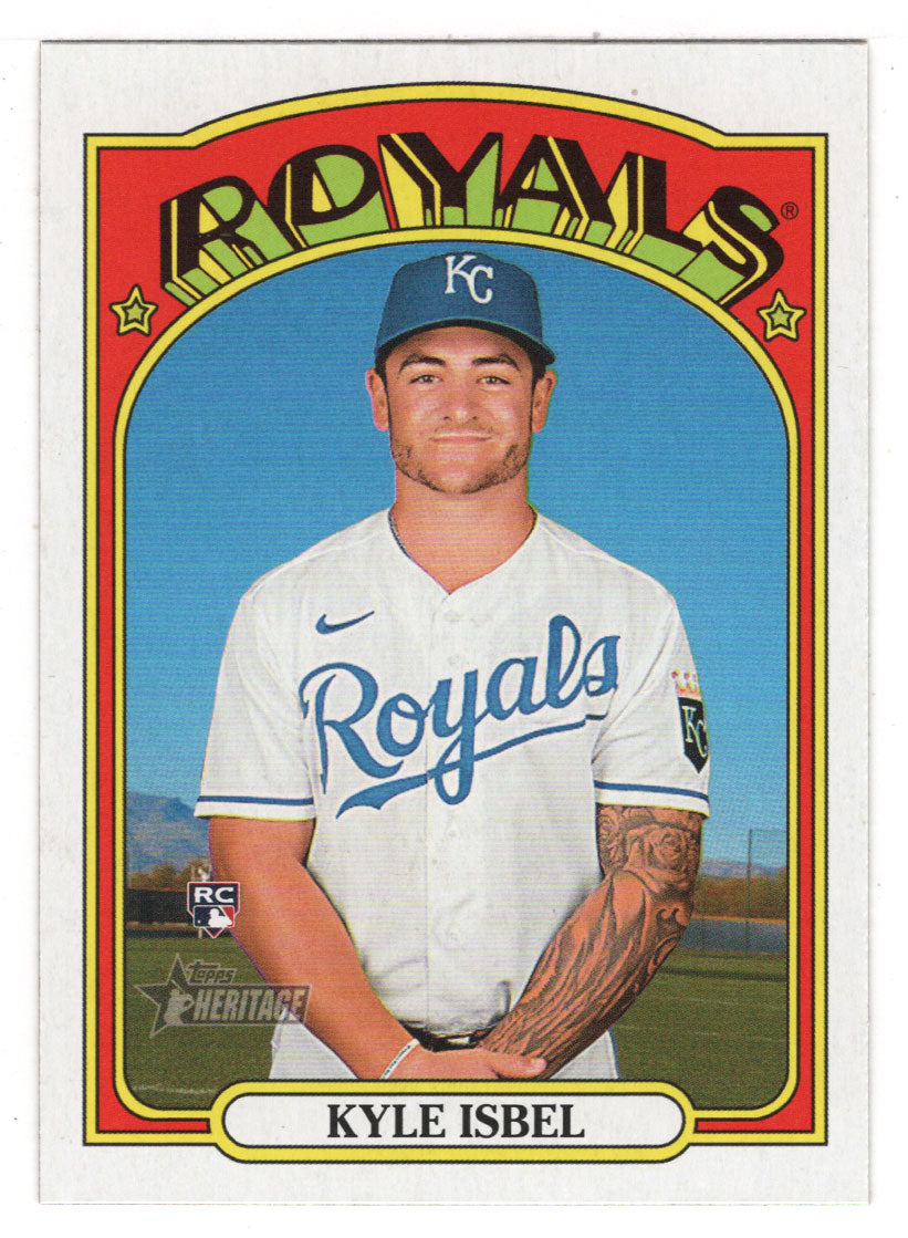 Kyle Isbel RC - Kansas City Royals (MLB Baseball Card) 2021 Topps Heritage # 594 Mint