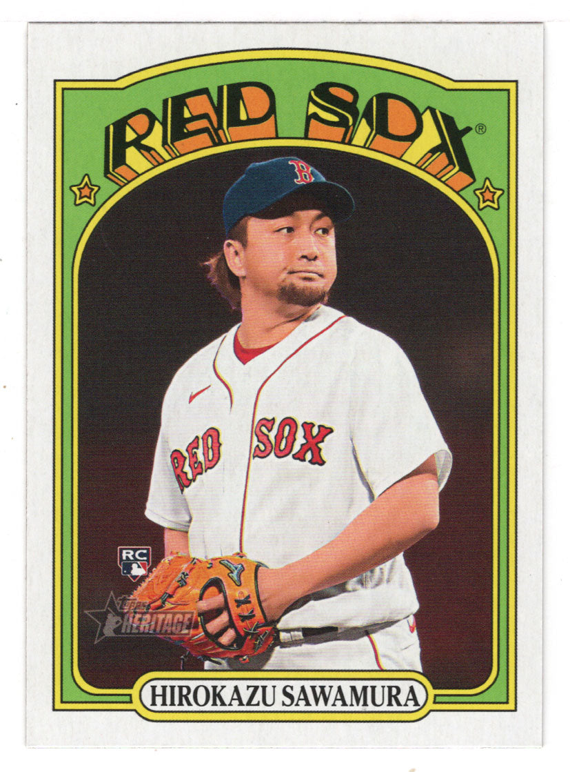Hirokazu Sawamura RC - Boston Red Sox (MLB Baseball Card) 2021 Topps Heritage # 615 Mint