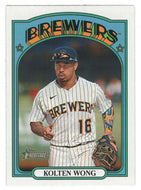 Kolten Wong - Milwaukee Brewers (MLB Baseball Card) 2021 Topps Heritage # 628 Mint