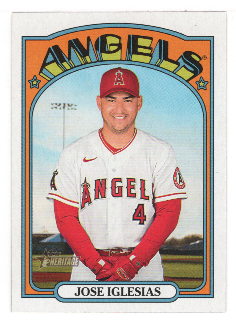 Jose Iglesias - Los Angeles Angels (MLB Baseball Card) 2021 Topps Heritage # 640 Mint
