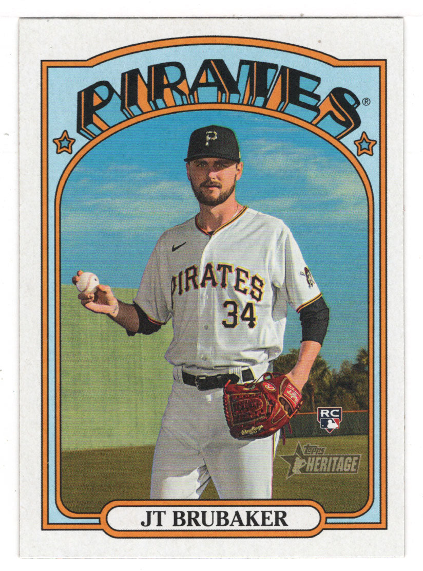 JT Brubaker RC - Pittsburgh Pirates (MLB Baseball Card) 2021 Topps Heritage # 646 Mint