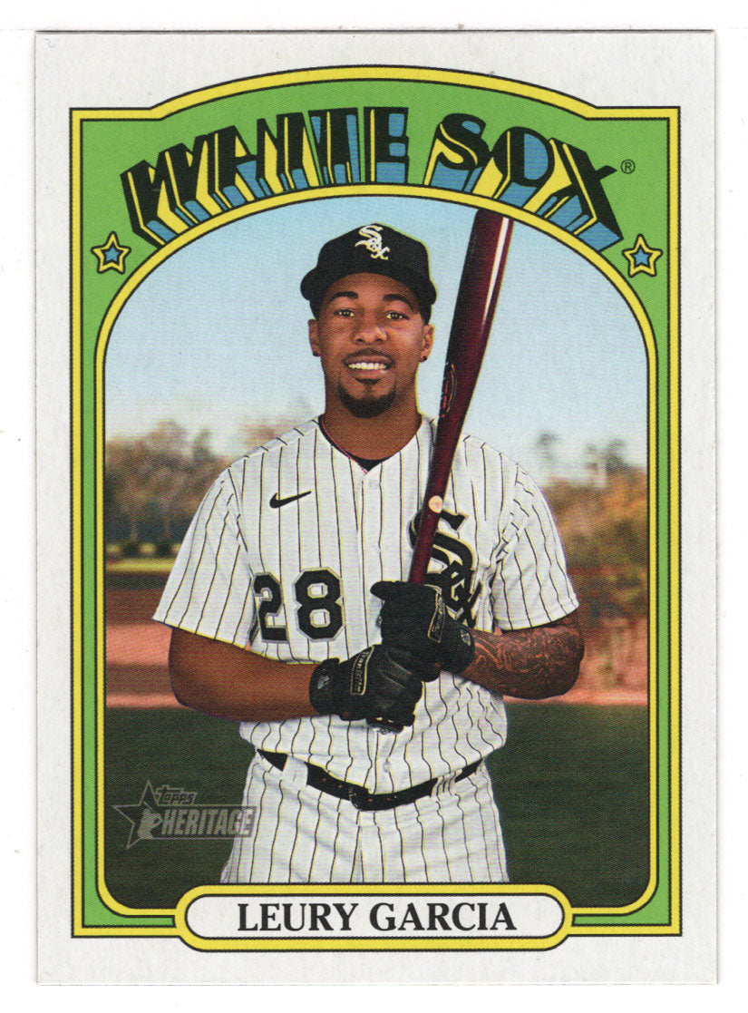 Leury Garcia - Chicago White Sox (MLB Baseball Card) 2021 Topps Heritage # 654 Mint