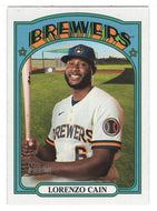 Lorenzo Cain - Milwaukee Brewers (MLB Baseball Card) 2021 Topps Heritage # 660 Mint