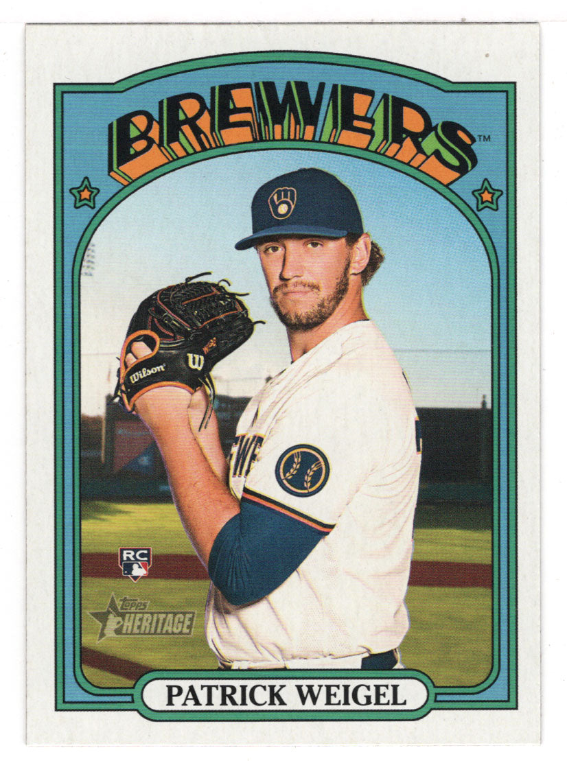 Patrick Weigel RC - Milwaukee Brewers (MLB Baseball Card) 2021 Topps Heritage # 674 Mint