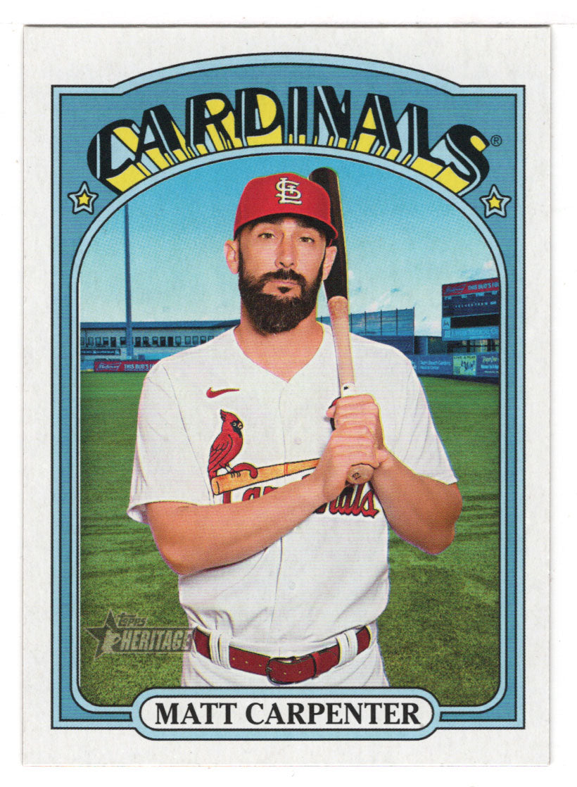 Matt Carpenter - St. Louis Cardinals (MLB Baseball Card) 2021 Topps Heritage # 677 Mint