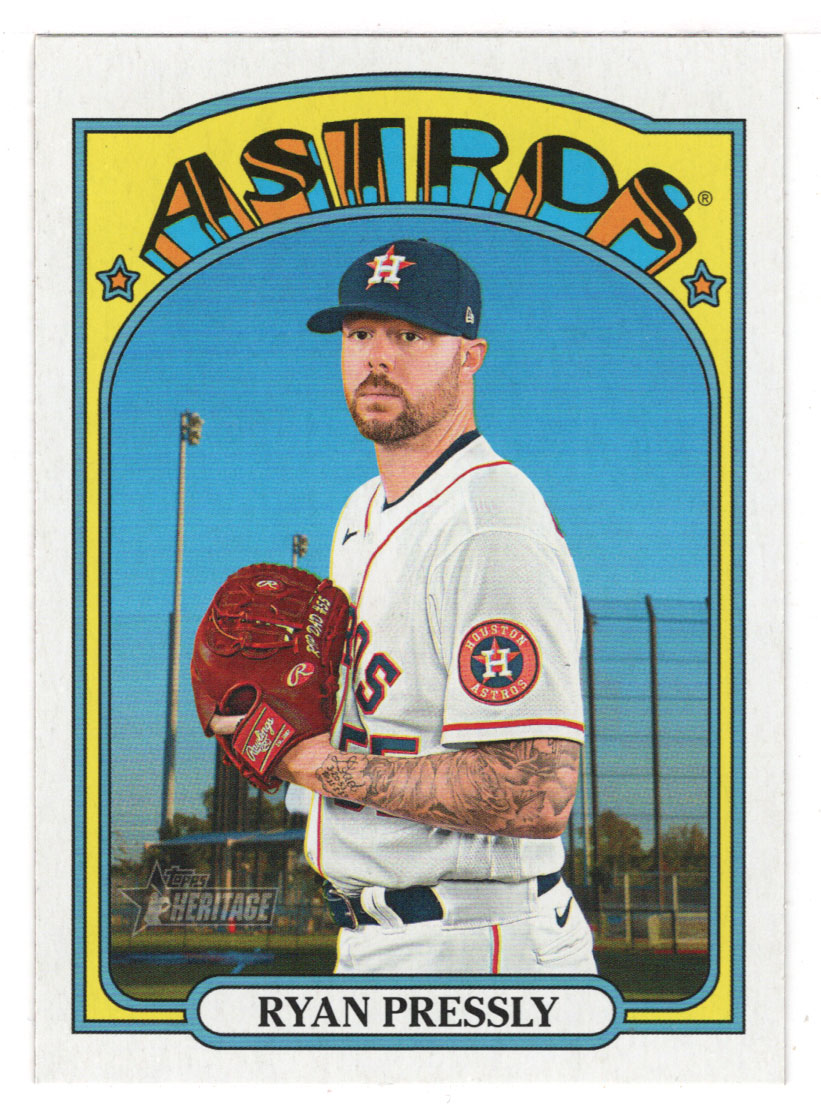 Ryan Pressly - Houston Astros (MLB Baseball Card) 2021 Topps Heritage # 688 Mint