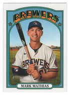Mark Mathias RC - Milwaukee Brewers (MLB Baseball Card) 2021 Topps Heritage # 694 Mint
