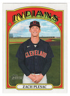 Zach Plesac - Cleveland Indians - SP (MLB Baseball Card) 2021 Topps Heritage # 701 Mint