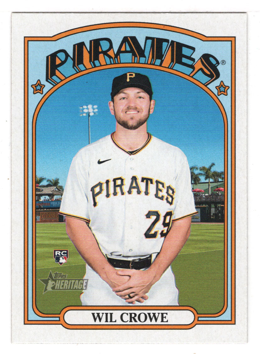 Wil Crowe RC - Pittsburgh Pirates - SP (MLB Baseball Card) 2021 Topps Heritage # 705 Mint