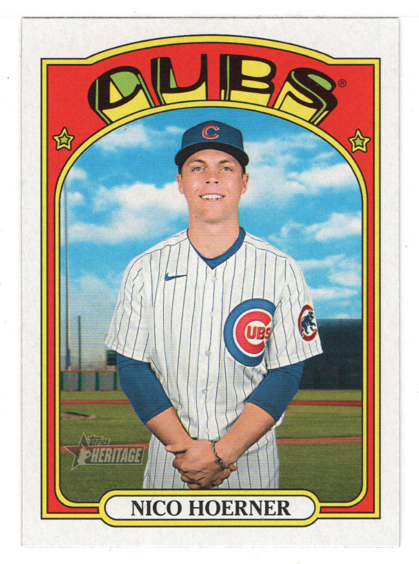 Nico Hoerner - Chicago Cubs - SP (MLB Baseball Card) 2021 Topps Heritage # 707 Mint