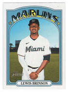 Lewis Brinson - Miami Marlins - SP (MLB Baseball Card) 2021 Topps Heritage # 708 Mint