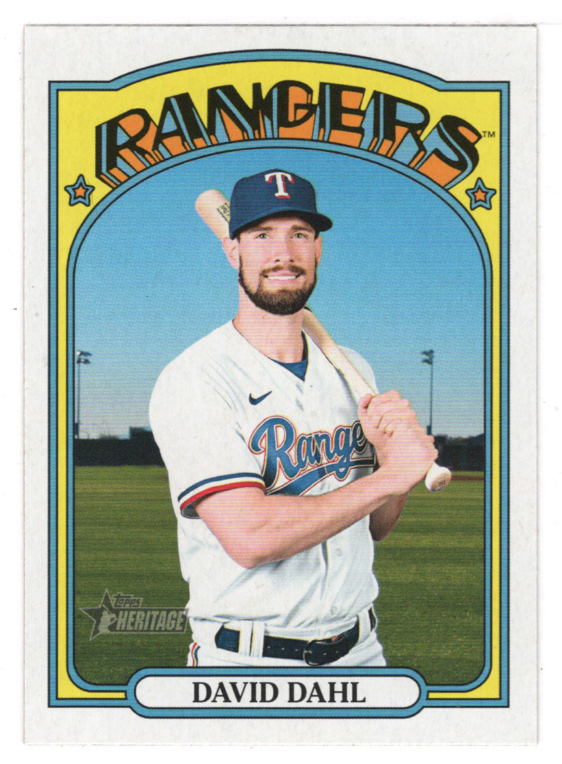David Dahl - Texas Rangers - SP (MLB Baseball Card) 2021 Topps Heritage # 710 Mint