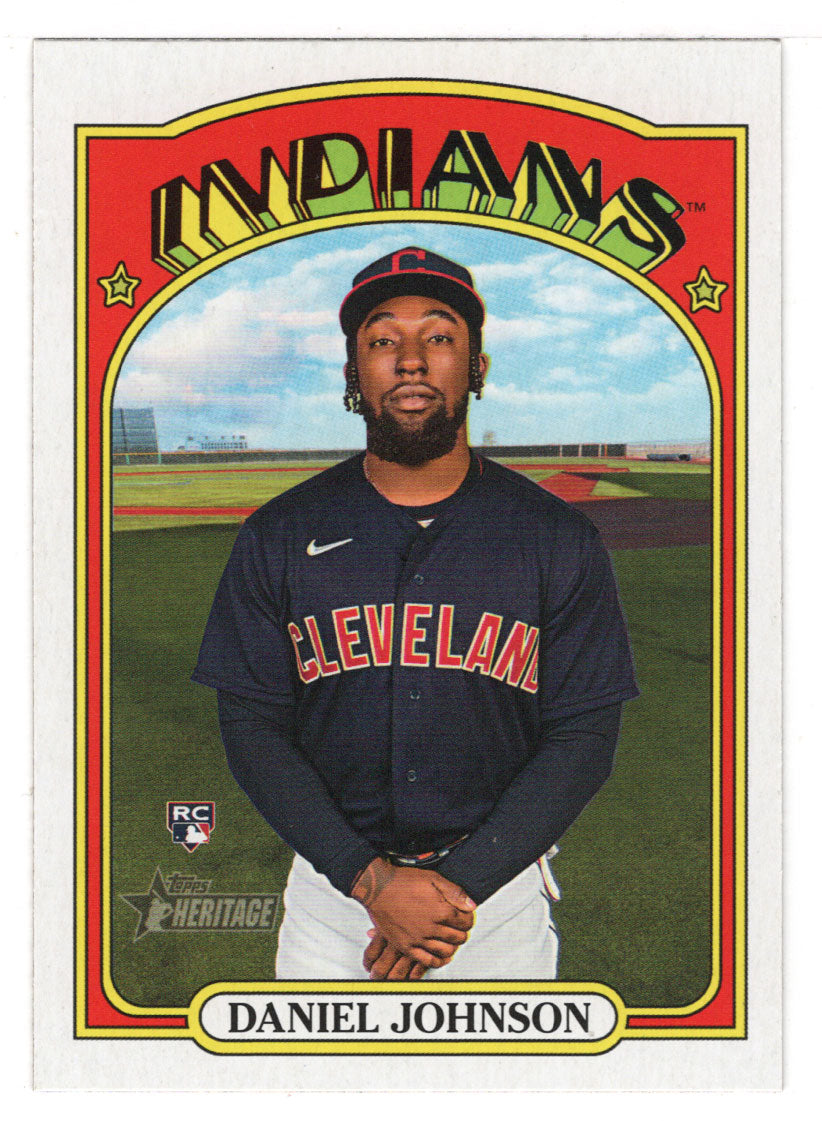 Daniel Johnson RC - Cleveland Indians - SP (MLB Baseball Card) 2021 Topps Heritage # 719 Mint