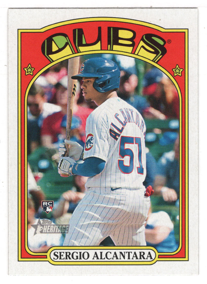 Sergio Alcantara RC - Chicago Cubs - SP (MLB Baseball Card) 2021 Topps Heritage # 721 Mint