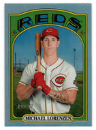 Michael Lorenzen - Cincinnati Reds 513/572 (MLB Baseball Card) 2021 Topps Heritage - CHROME REFRACTORS # 568 Mint