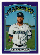 Jose Marmolejos - Seattle Mariners (MLB Baseball Card) 2021 Topps Heritage - CHROME PURPLE REFRACTORS # 658 Mint
