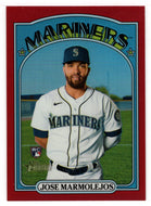 Jose Marmolejos - Seattle Mariners 86/372 (MLB Baseball Card) 2021 Topps Heritage - CHROME RED REFRACTORS # 658 Mint