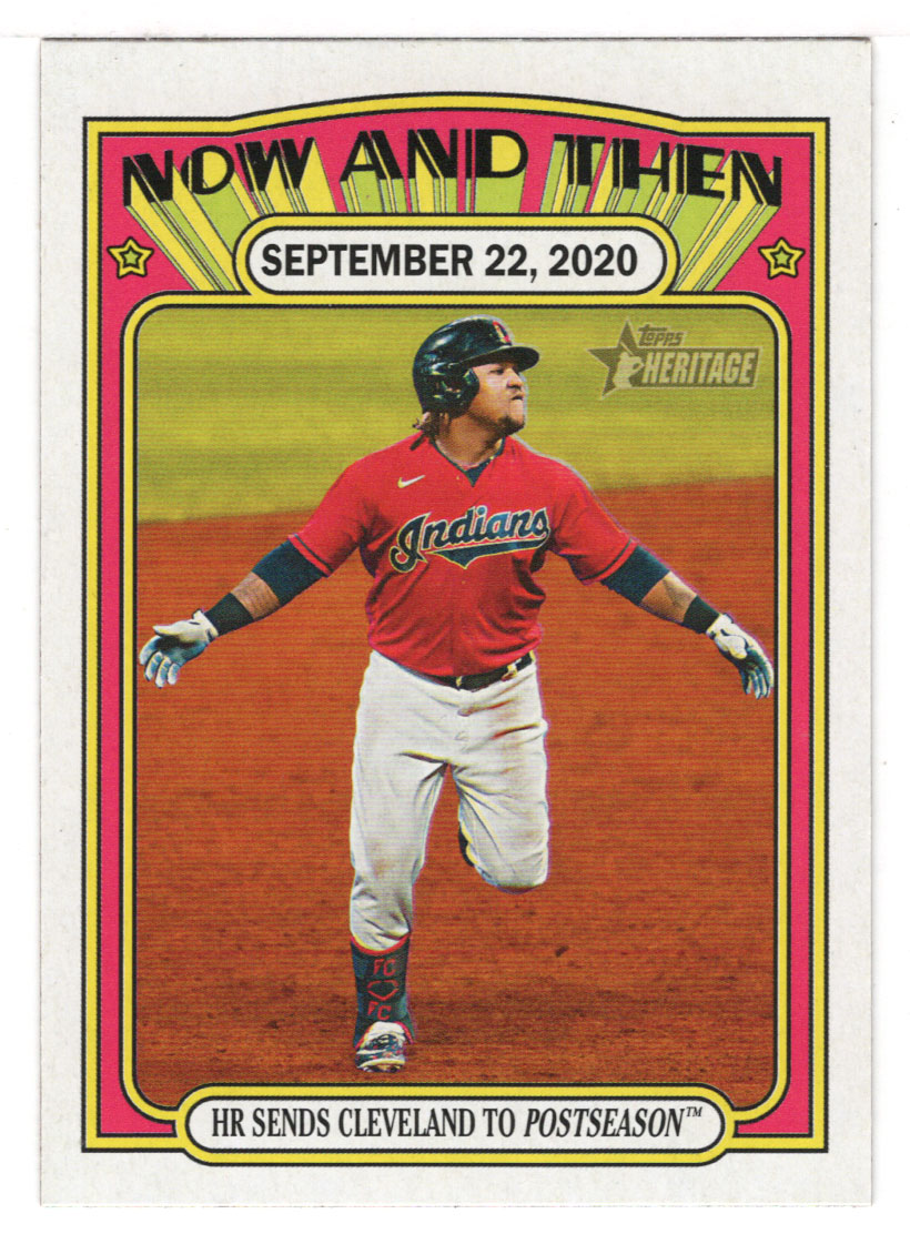 Jose Ramirez - Cleveland Indians (MLB Baseball Card) 2021 Topps Heritage - Now And Then # NT-14 Mint