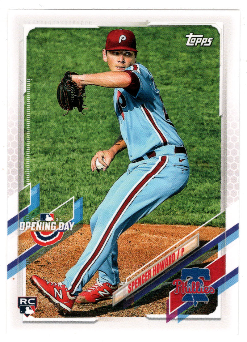 Spencer Howard RC - Philadelphia Phillies (MLB Baseball Card) 2021 Topps Opening Day # 9 Mint