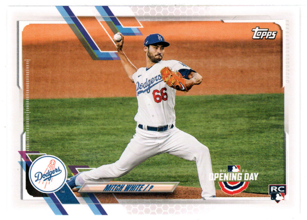 Mitch White RC - Los Angeles Dodgers (MLB Baseball Card) 2021 Topps Opening Day # 12 Mint