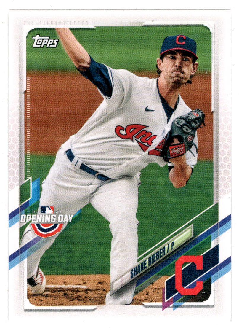 Shane Bieber - Cleveland Indians (MLB Baseball Card) 2021 Topps Opening Day # 25 Mint