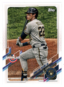 Christian Yelich - Milwaukee Brewers (MLB Baseball Card) 2021 Topps Opening Day # 60 Mint