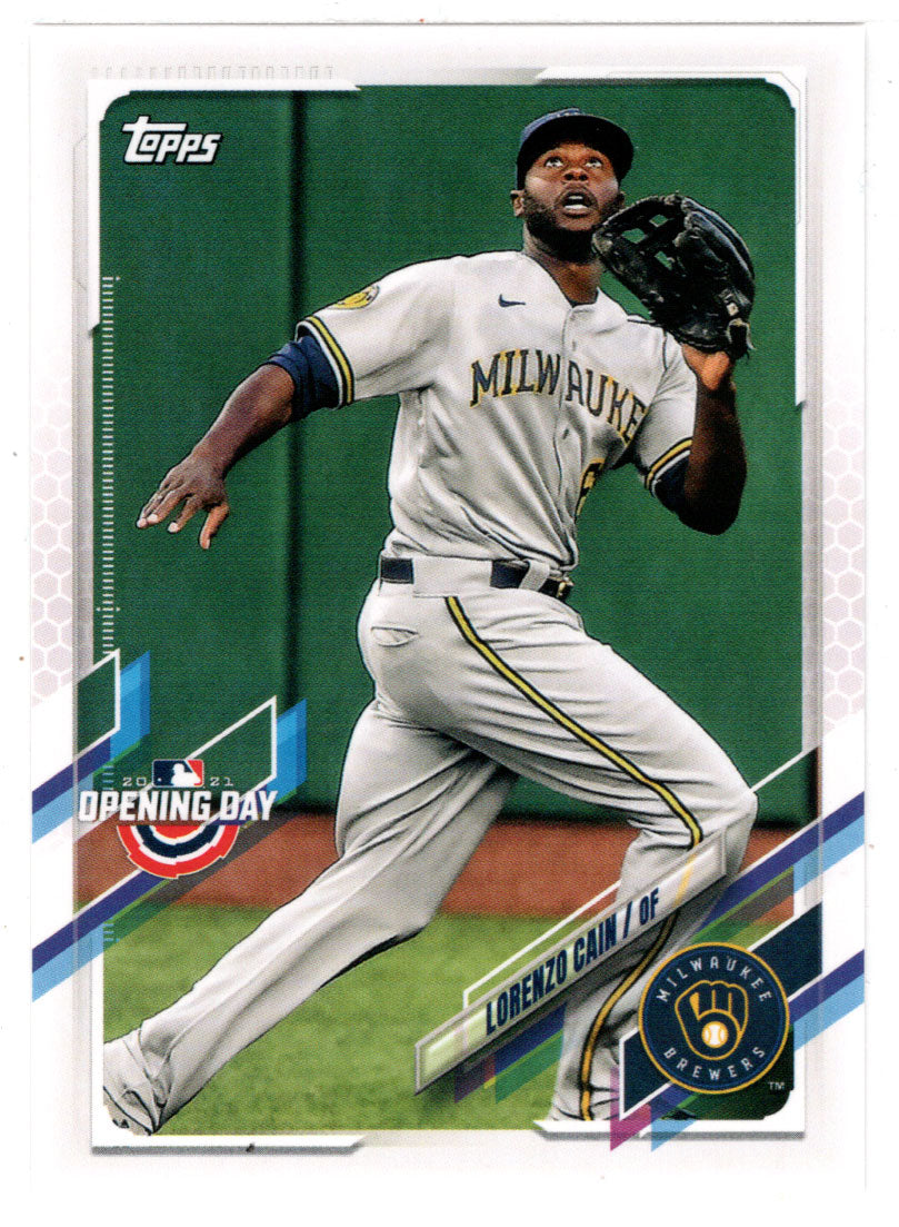 Lorenzo Cain - Milwaukee Brewers (MLB Baseball Card) 2021 Topps Opening Day # 81 Mint