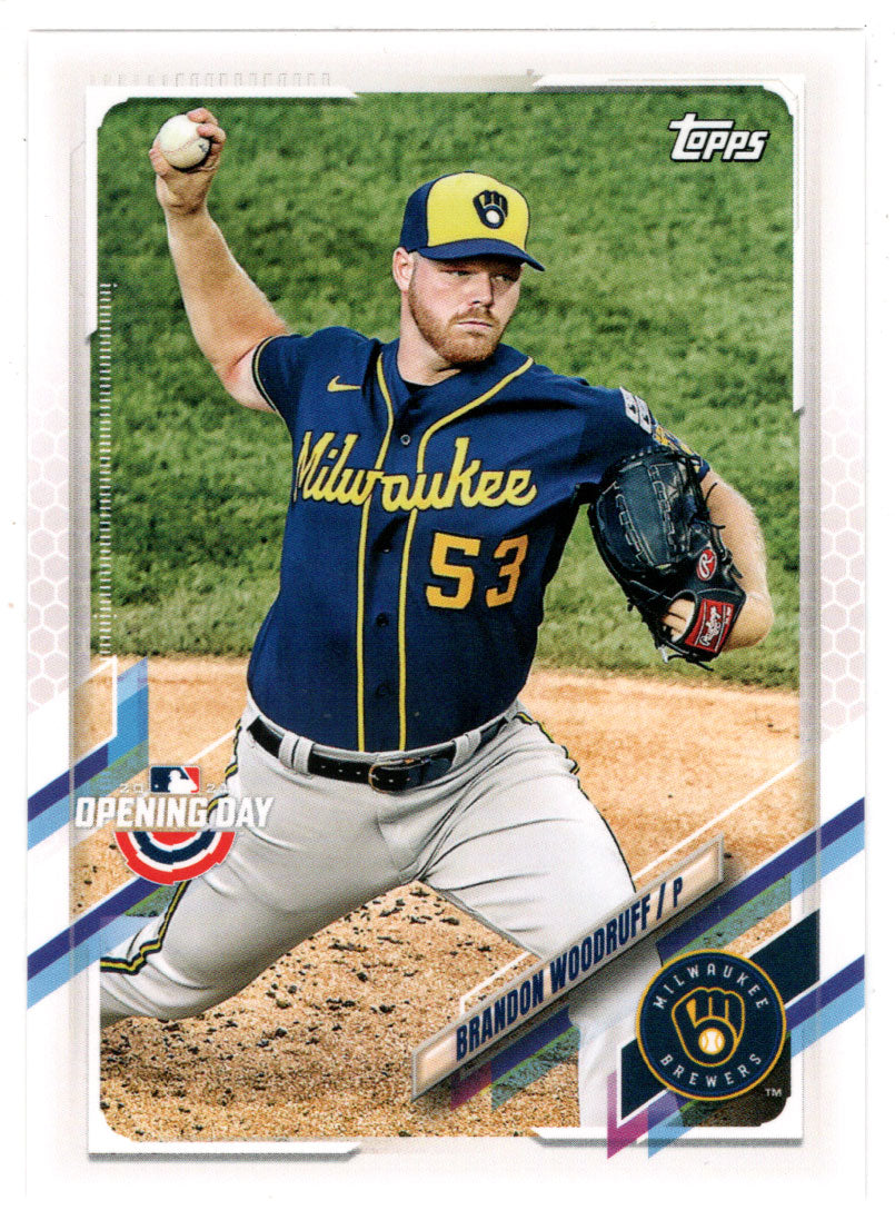 Brandon Woodruff - Milwaukee Brewers (MLB Baseball Card) 2021 Topps Opening Day # 120 Mint