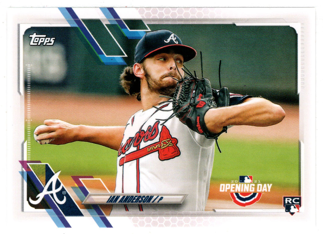 Ian Anderson RC - Atlanta Braves (MLB Baseball Card) 2021 Topps Opening Day # 125 Mint