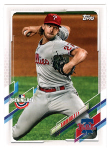 Aaron Nola - Philadelphia Phillies (MLB Baseball Card) 2021 Topps Opening Day # 128 Mint