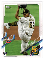 Luis Patino RC - San Diego Padres (MLB Baseball Card) 2021 Topps Opening Day # 143 Mint