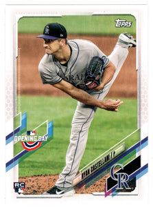 Ryan Castellani RC - Colorado Rockies (MLB Baseball Card) 2021 Topps Opening Day # 175 Mint