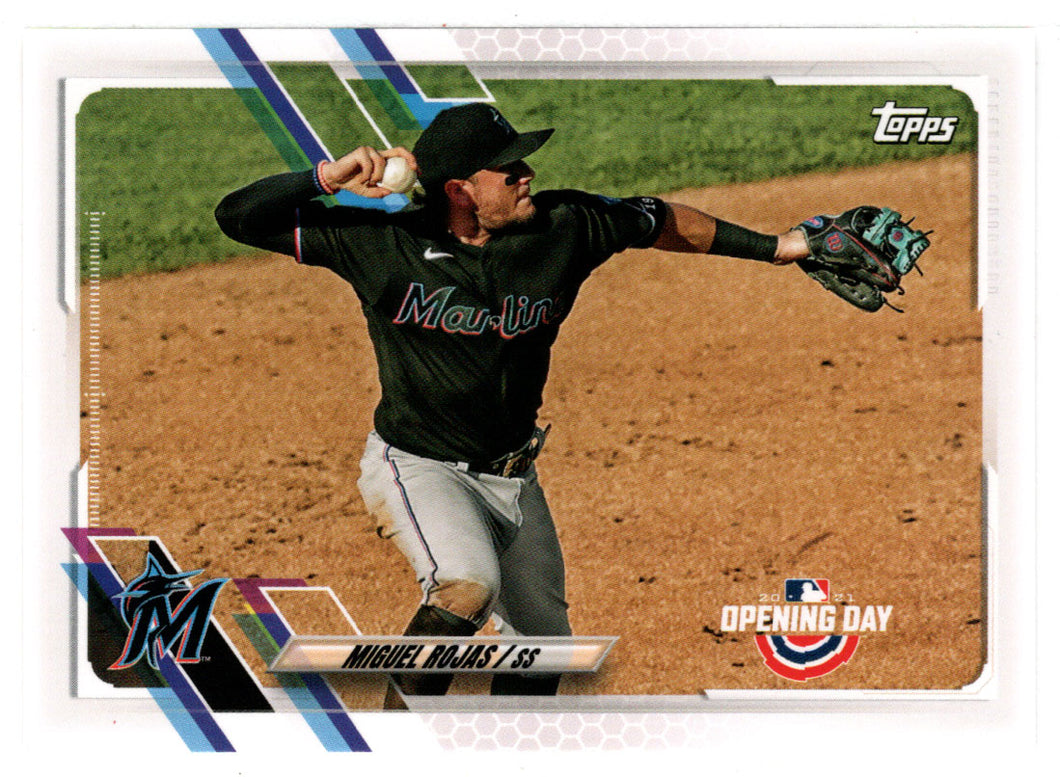 Miguel Rojas - Miami Marlins (MLB Baseball Card) 2021 Topps Opening Day # 201 Mint