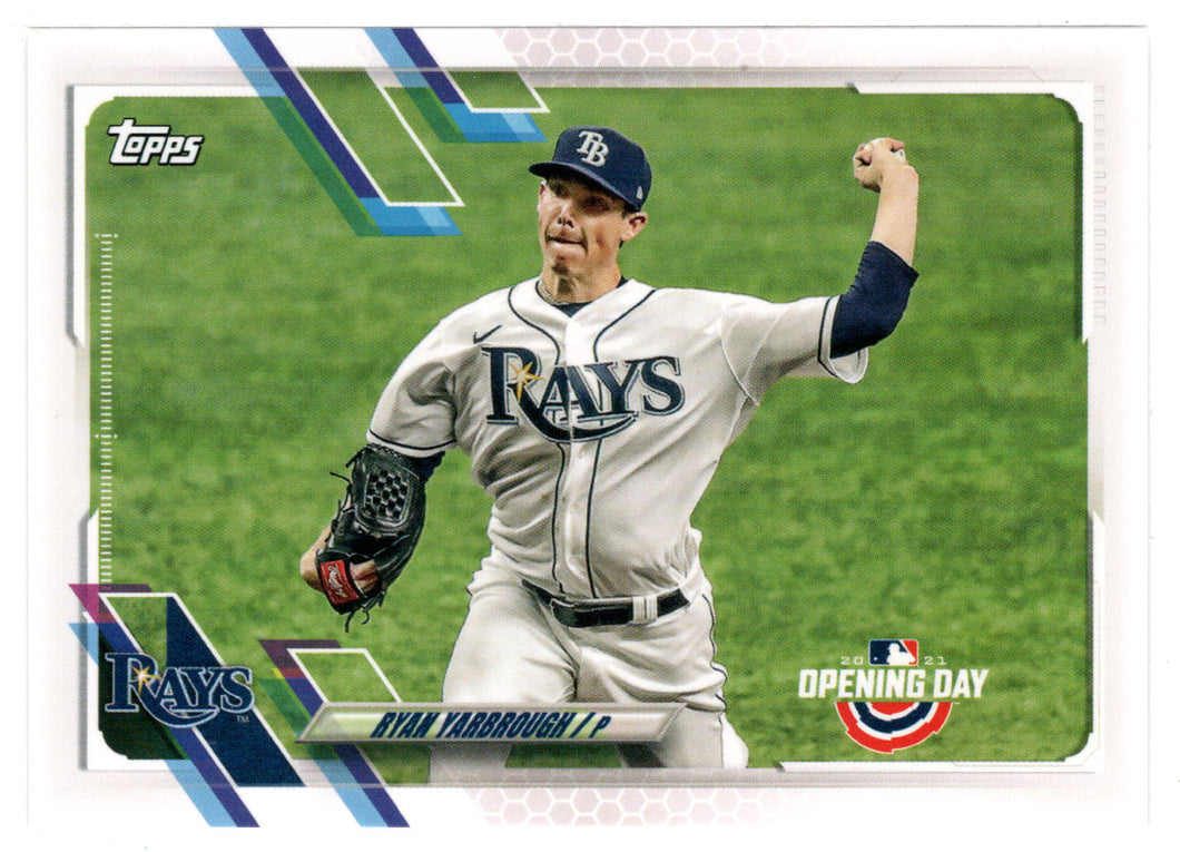 Ryan Yarbrough - Tampa Bay Rays (MLB Baseball Card) 2021 Topps Opening Day # 203 Mint