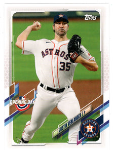 Justin Verlander - Houston Astros (MLB Baseball Card) 2021 Topps Opening Day # 209 Mint