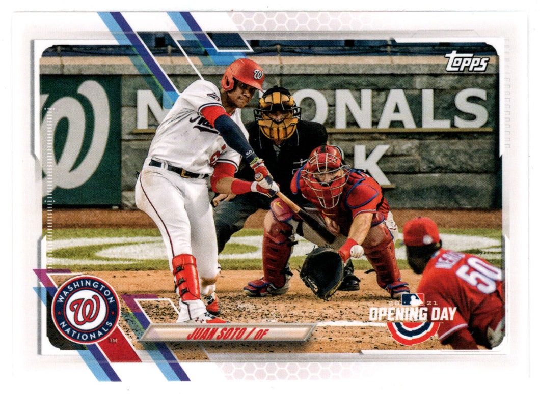 Juan Soto - Washington Nationals (MLB Baseball Card) 2021 Topps Opening Day # 213 Mint