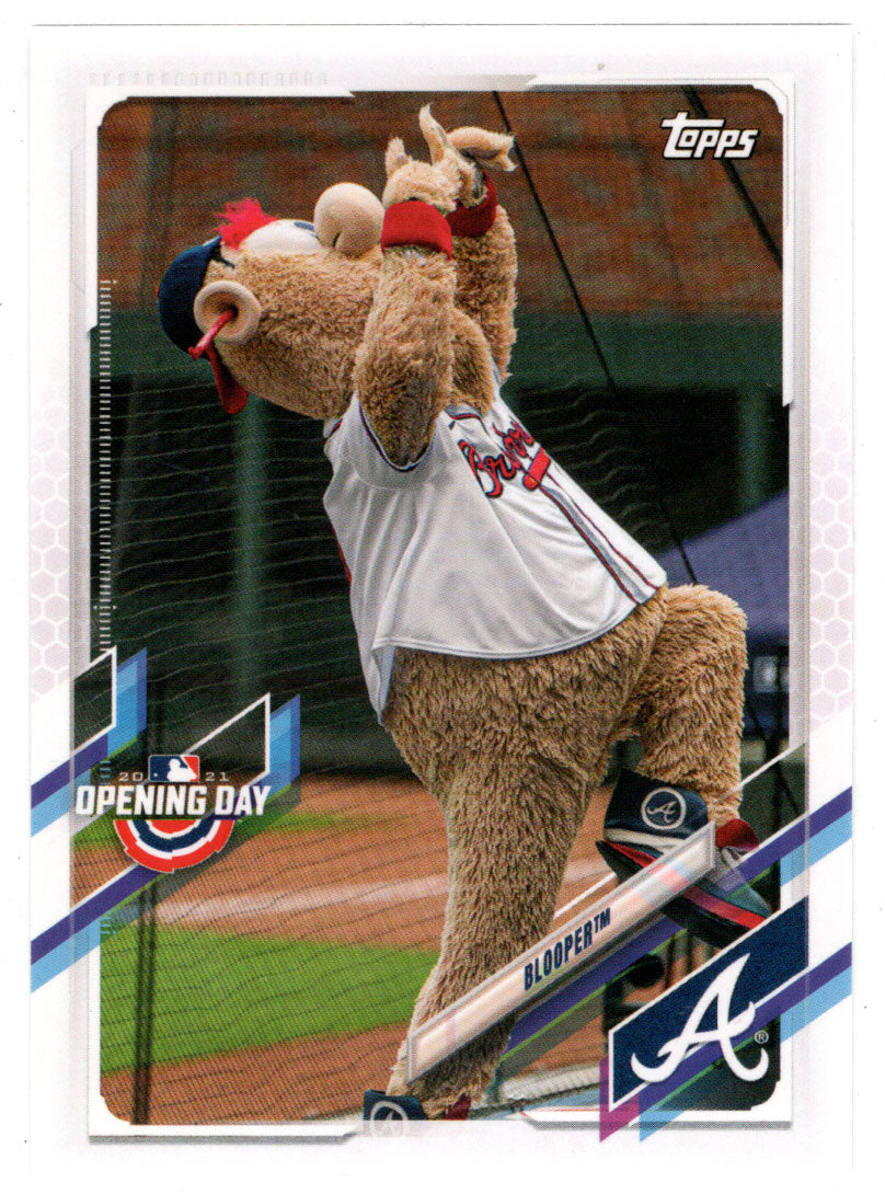 Blooper - Atlanta Braves - Mascots (MLB Baseball Card) 2021 Topps Opening Day # M-11 Mint